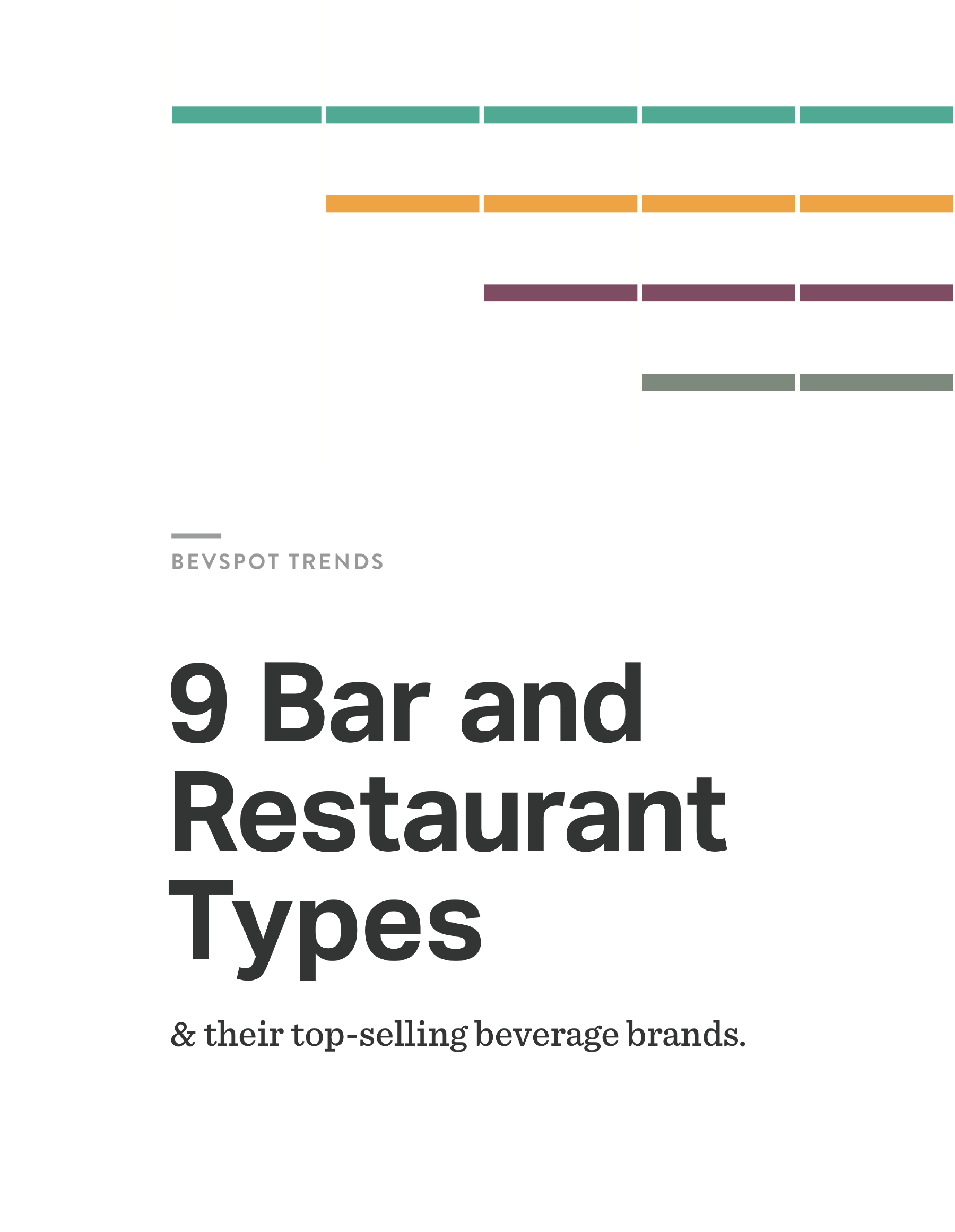 Cover of 9 Bar and Restaurant Types