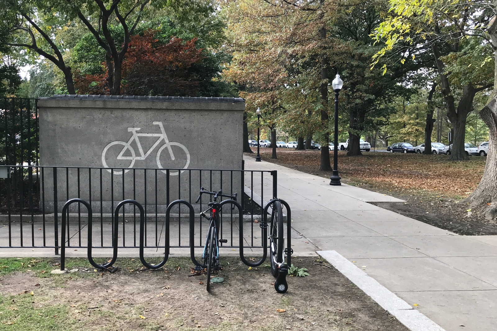 Bike parking signage